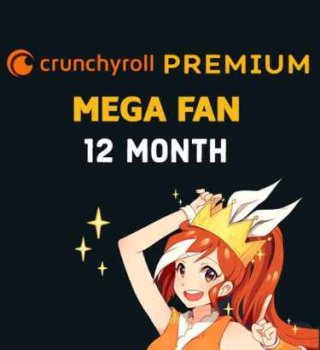Image Mega Fan 12 month subscription Crunchyroll Cheap