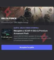 Image Skin SCAR-H and Free Gifts Quest Discord Delta Force