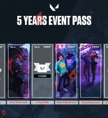Image Pase Gratuito del Evento de Los 5 Años Valorant